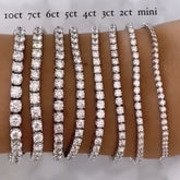 Tennis bracelet with 1.50ct black diamonds in 18K gold